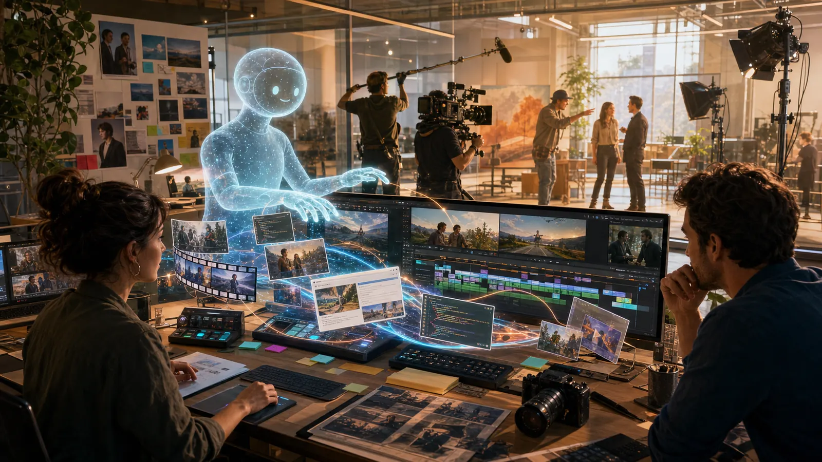 AI-assisted video production with a multimodal workflow
