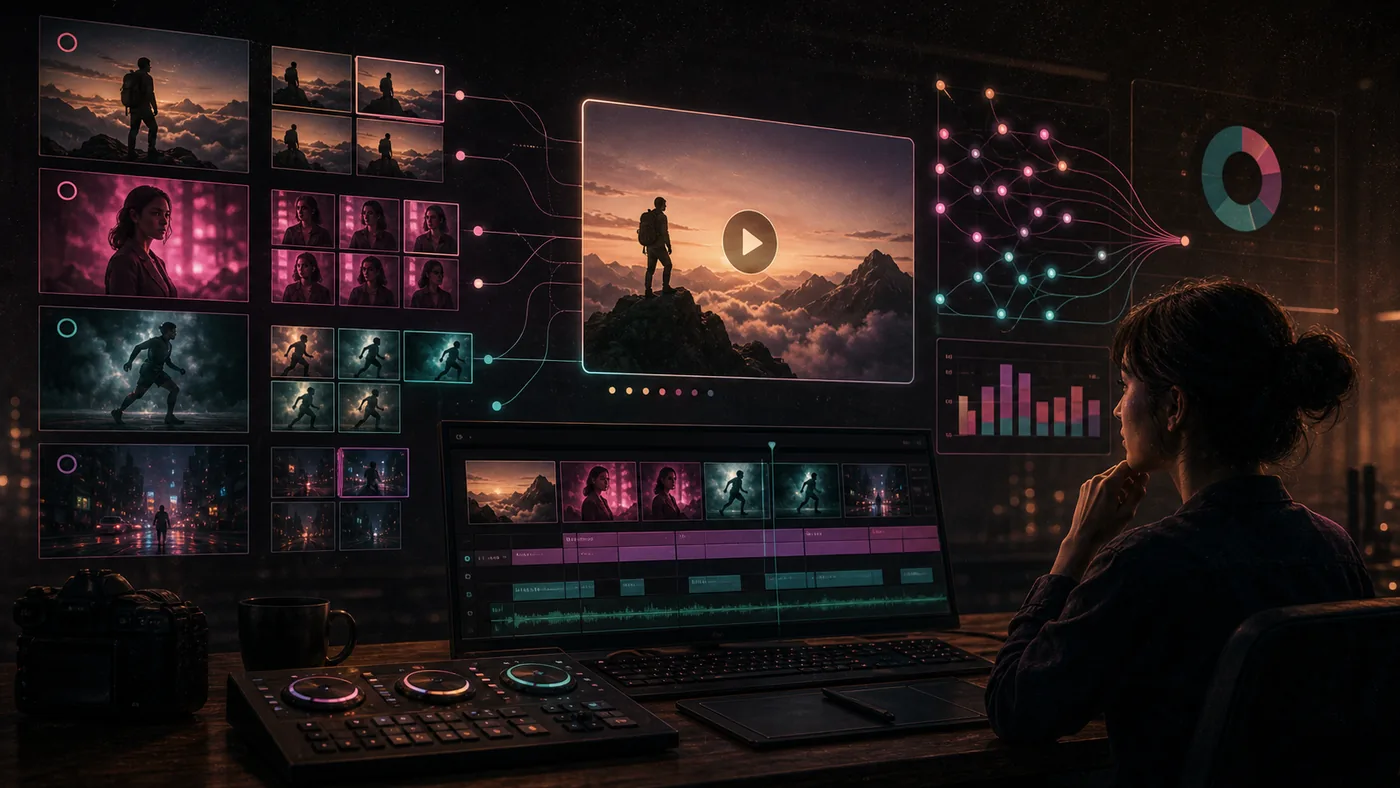 Illustration zu Aive: Videomarketing mit Schnittmonitoren, Szenen und Kampagnenclips