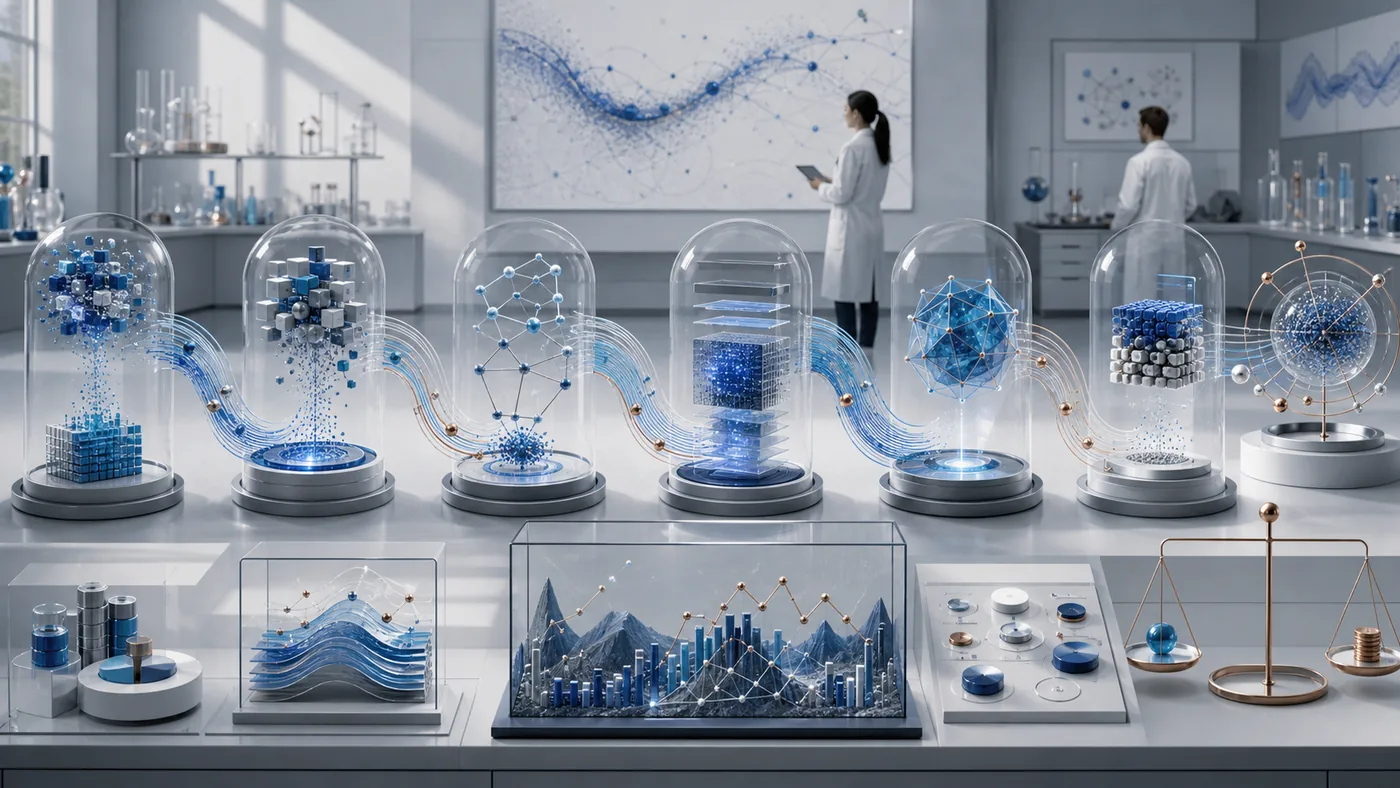 Illustration zu Azure Machine Learning: Daten, Training, Modellpruefung und Deployment als Laborlandschaft
