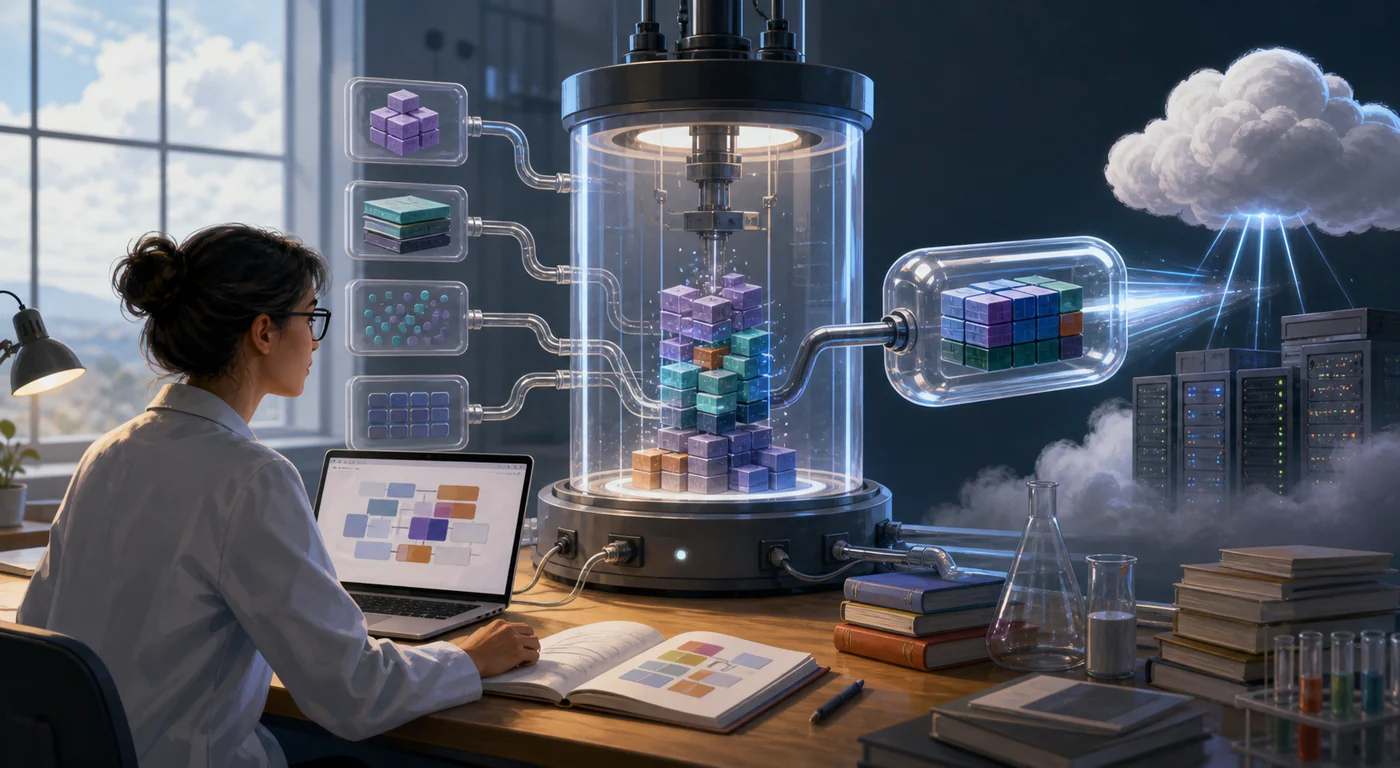 Illustration zu Binder: Forscher startet reproduzierbare Notebook-Umgebung aus Daten, Paketen und Cloud-Ressourcen