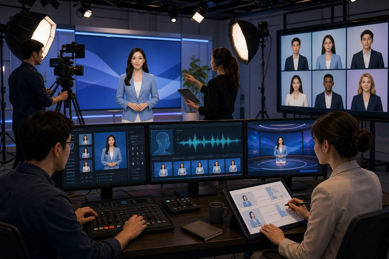 Illustration zu DeepBrain: Videostudio produziert generische Avatare mit Stimme und Skriptstruktur