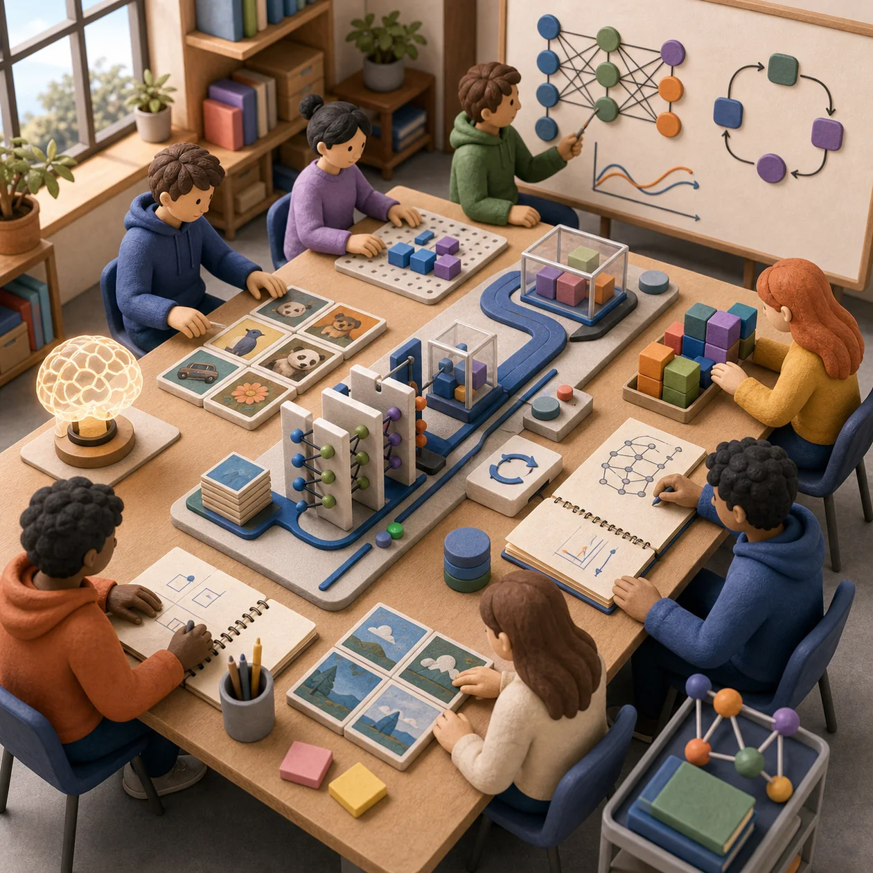 Illustration for Fastai: learning lab with neural blocks and training stations