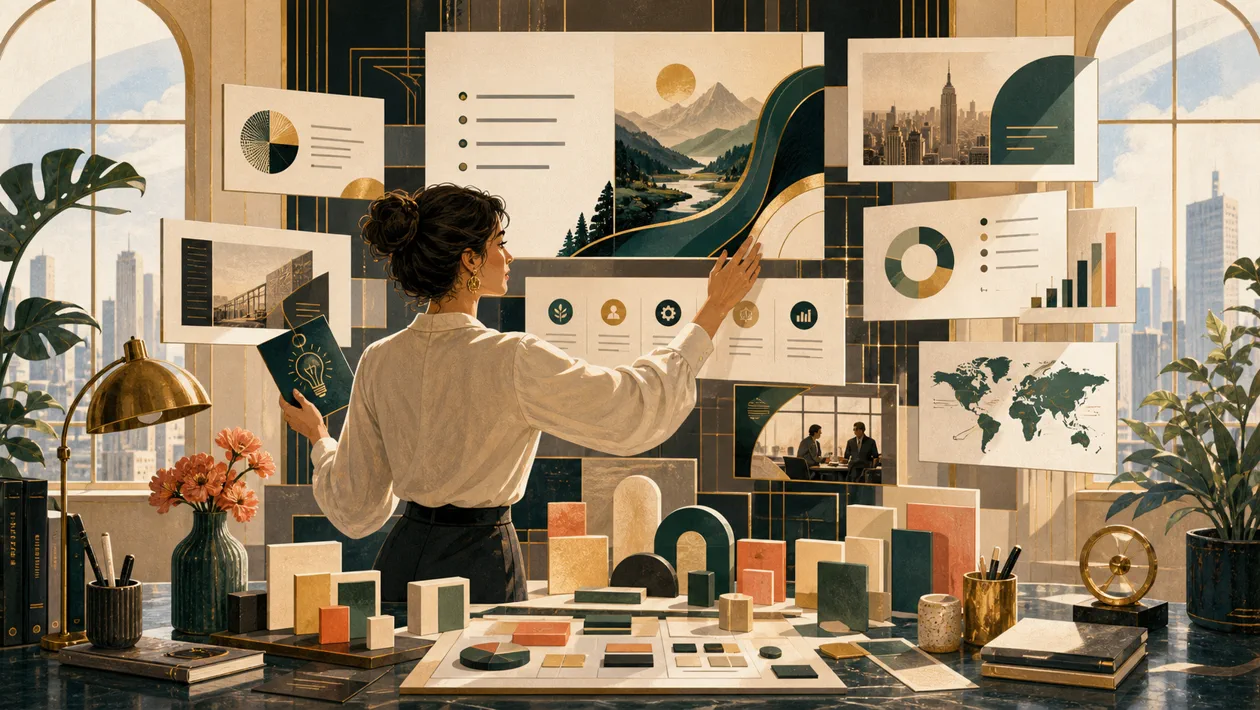 Illustration zu Gamma: Praesentationsstudio verwandelt Ideen in visuelle Panels