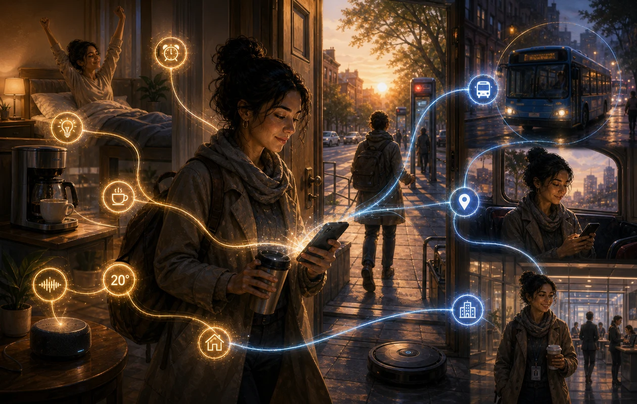 Illustration for tasker: Android automation in the morning routine