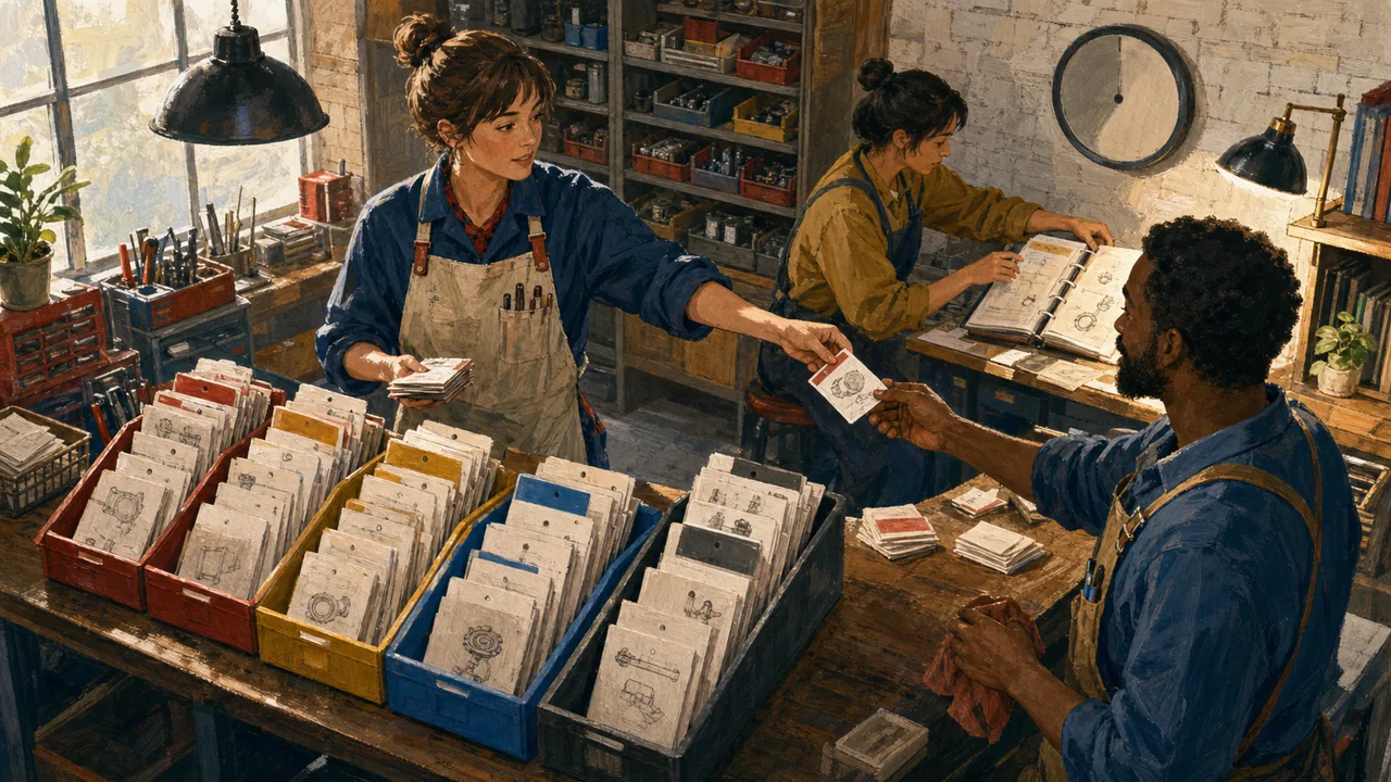 A support team sorts requests and hands off an urgent case