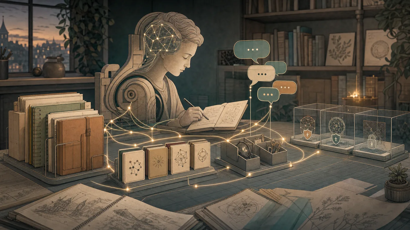 Illustration zu Hermes Agent: persönlicher KI-Agent mit Memory, Skills, Nachrichtenwegen und geschützten Werkzeugbereichen