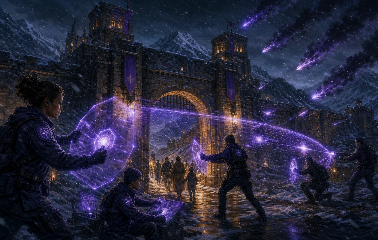 Illustration zu SentinelOne: Endpoint-Schutzwall mit Signalpatrouillen