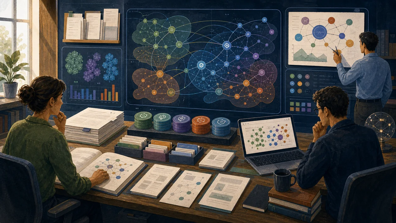 Illustration zu Innography: Patent- und Innovationsanalyse mit Technologiekarten und Recherchepfaden