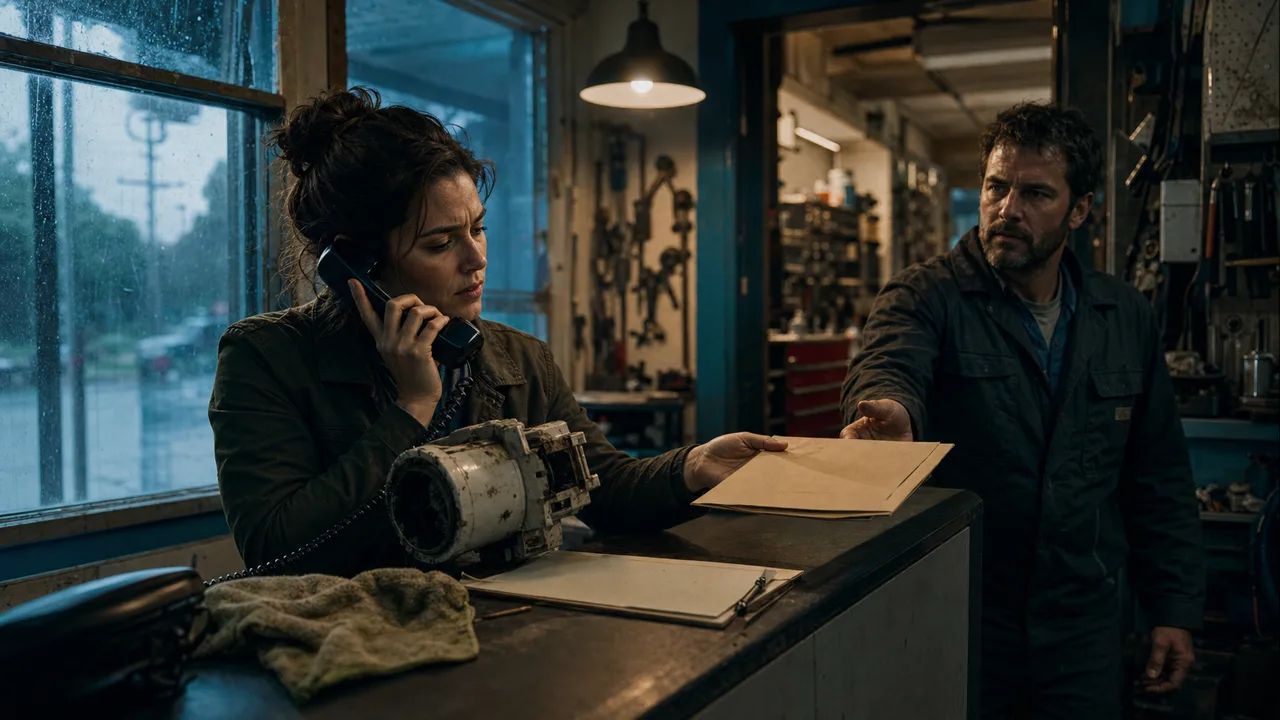 A support case is handed from customer service to the workshop