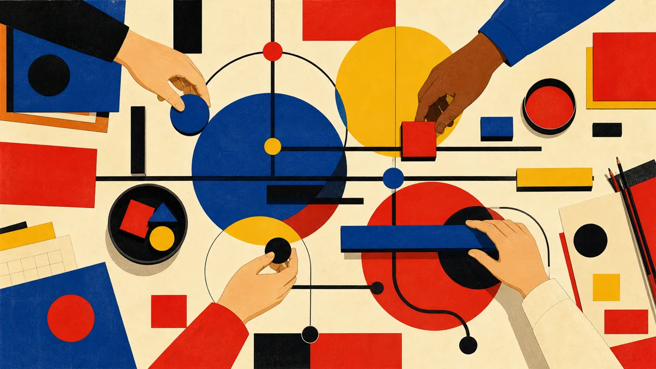 Geometric coordination of time and projects