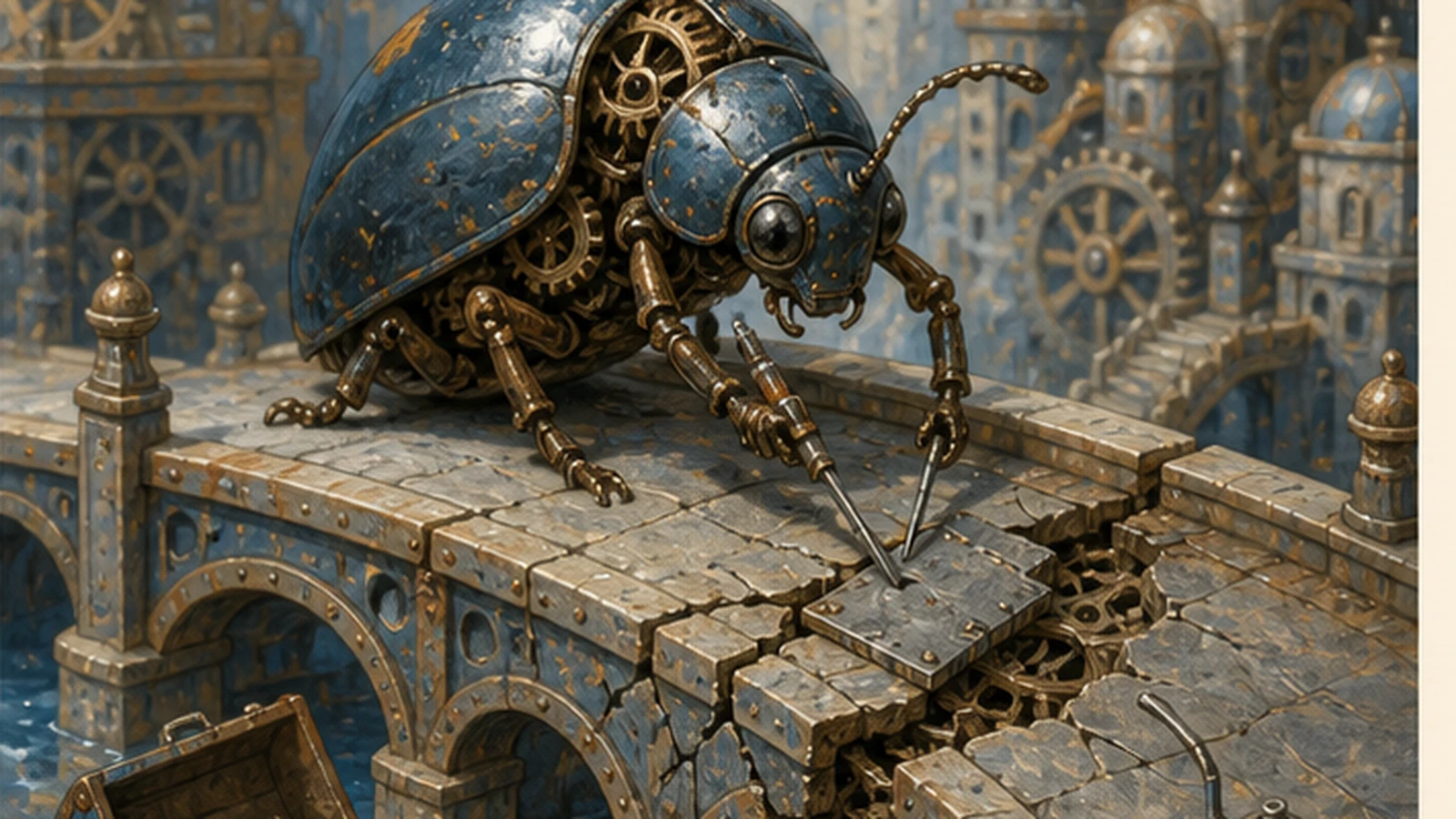 Isolated repository lab with an issue, agent actions, a test station, and a separately reviewed patch