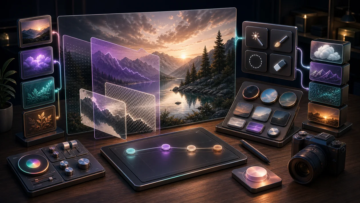 Illustration zu Luminar Neo: Masken, Ebenen und Korrekturen verfeinern ein Foto