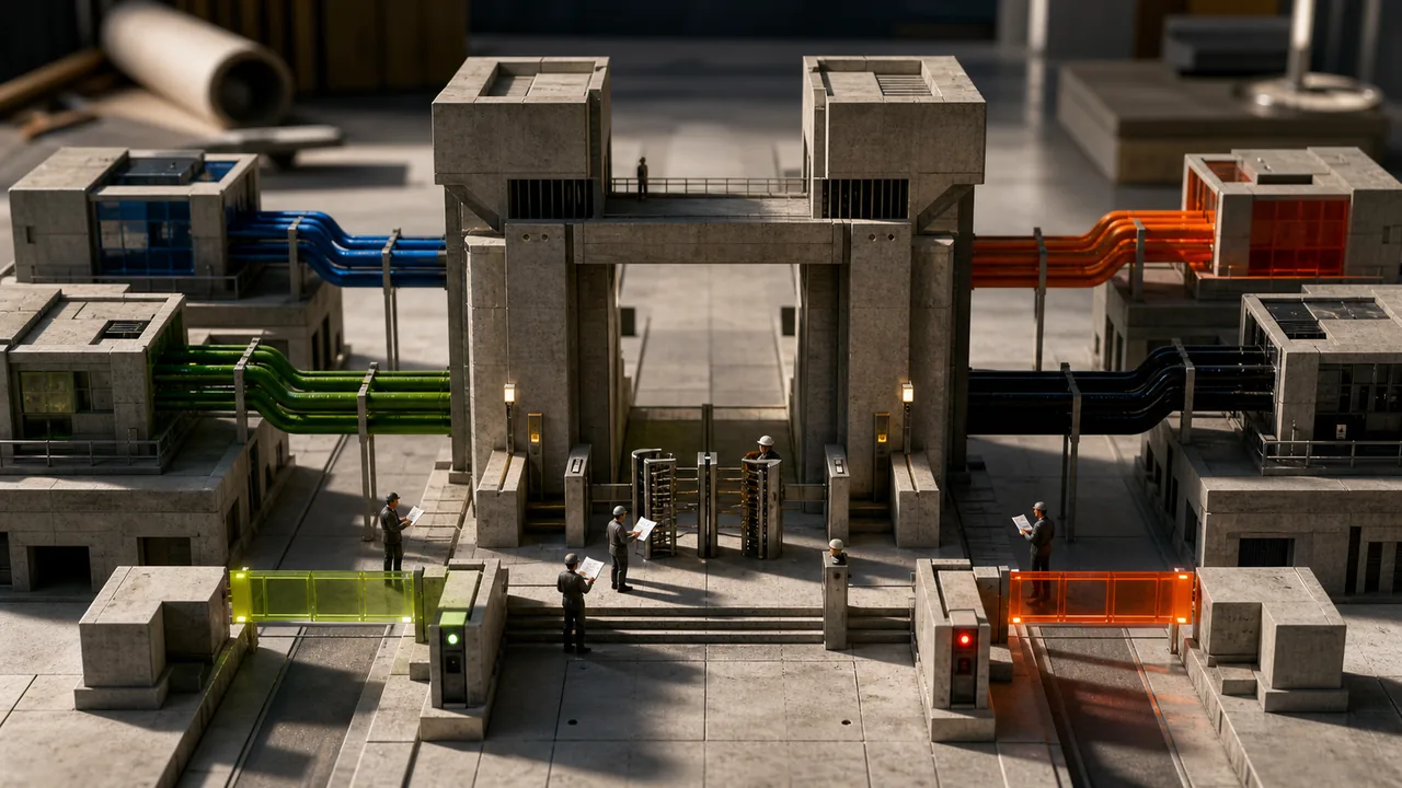 Brutalist model of a controlled API gateway