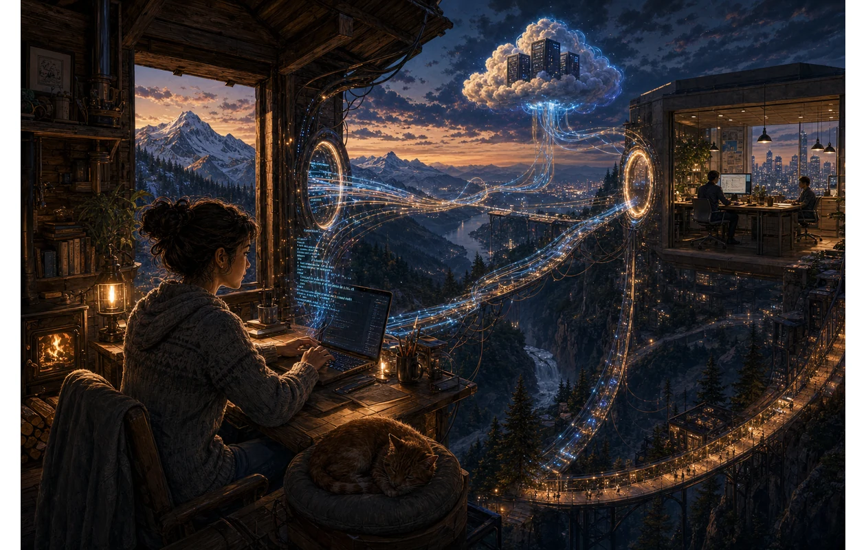 Illustration zu vista-create: Designer preparing a brand launch
